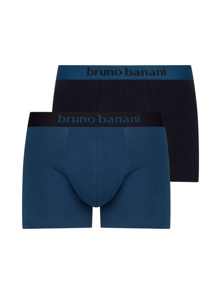 Bruno Banani Flowing: Short 2er Pack, wasserblau/schwarz