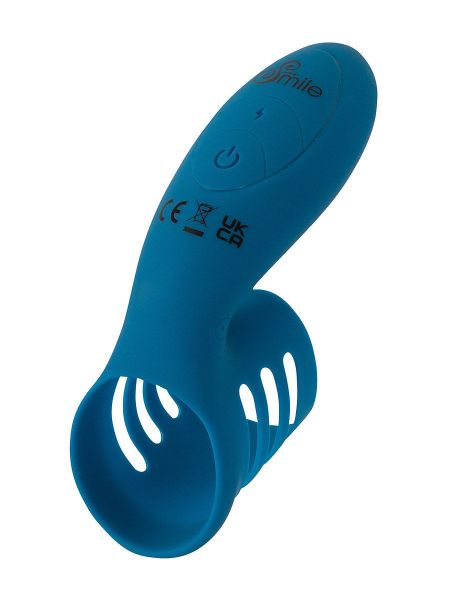 Sweet Smile Vibrating Cock Ring: Vibro-Penisring, blau