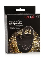 Silicone Tri-Snap Ball Spreader: Penis- und Hodenring, schwarz