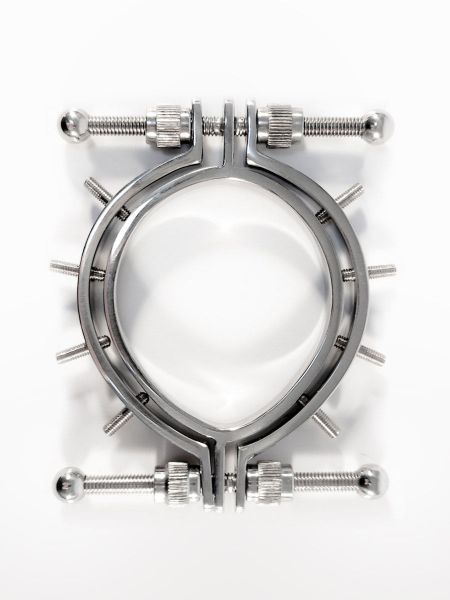 Black Label Stainless Steel Pussy Clamps With Spikes: Edelstahl-Schamlippenklemme mit Spikes