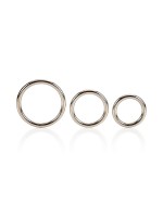 Silver Ring Set: Penisringe-Set, silber