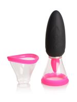 Lickgasm Mini 10X Licking & Sucking: Stimulator, schwarz/pink