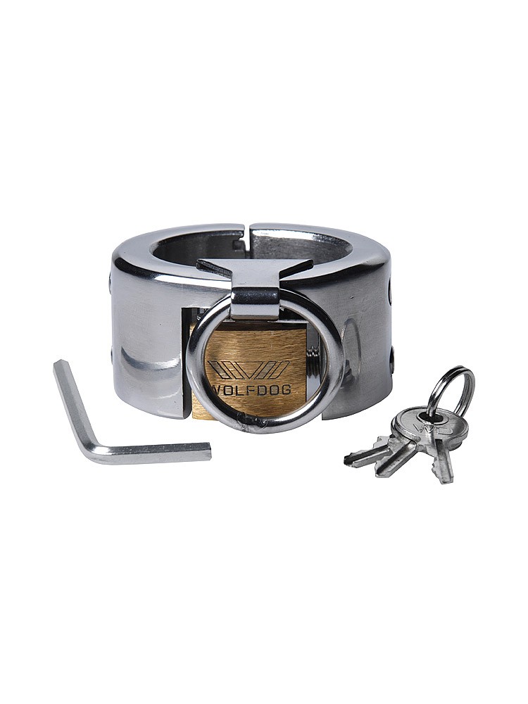 Master Series Fiend Stainless Steel CTB Piercing Chamber: Edelstahl-Hodenstre...