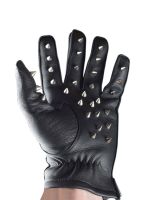 Black Label Pain Freak Spanking Glove: Leder-Spanking-Handschuhe